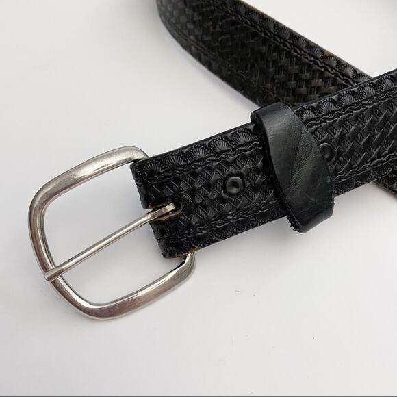 Bald Eagle Sun Genuine Leather Tooled Belt Small - Picture 2 of 15